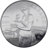 Italië 5 euro Zilver PROOF 2024 - Italiaanse liedjes - Albachiara