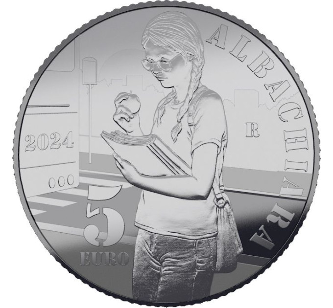 Italië 5 euro Zilver PROOF 2024 - Italiaanse liedjes - Albachiara
