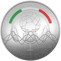 Italië 5 euro Zilver PROOF 2024 - 150e verjaardag van de geboorte van Guglielmo Marconi en 100 jaar sinds de eerste radio-uitzending in Italië