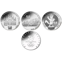 Italië 1/4 euro UNC 2025 - Olympische Winterspelen Milaan Cortina