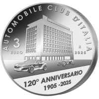 Italië 3 euro Zilver 2025 - 120-jarig jubileum van de oprichting van ACI - Automobielclub van Italië