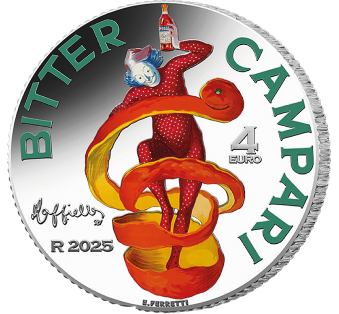 Italië 4 euro Zilver 2025 - Campari zilver