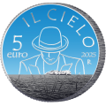 ITALIË 5 euro BU 2025 - Italiaanse liedjes – The Sky van Renato Zero