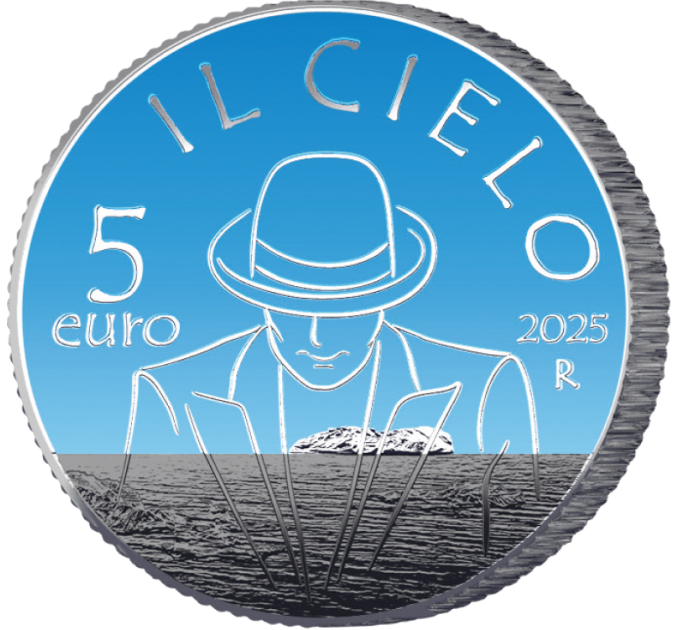 ITALIË 5 euro BU 2025 - Italiaanse liedjes – The Sky van Renato Zero