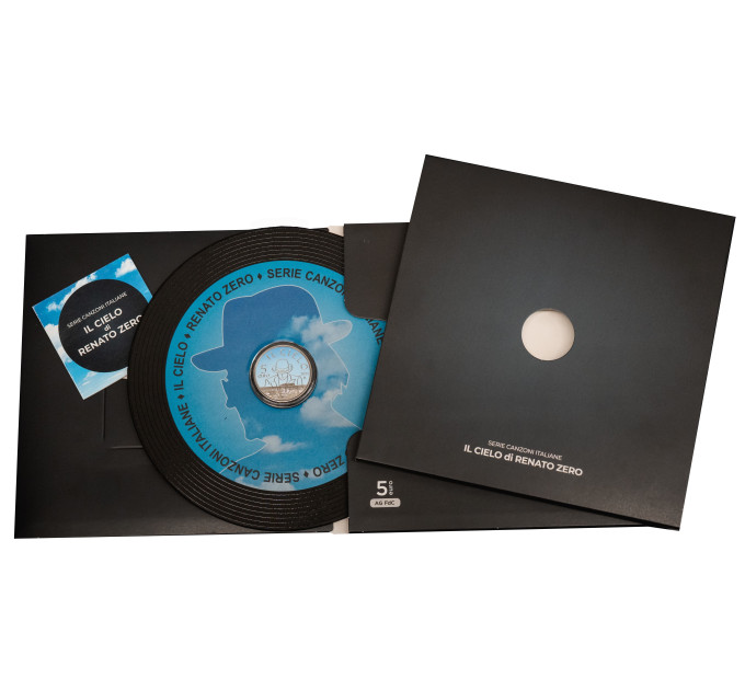 ITALIË 5 euro BU 2025 - Italiaanse liedjes – The Sky van Renato Zero