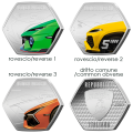 Italië 5 euro Zilver 2025 - Italiaanse Excellenties - Lamborghini auto's - Drieluik