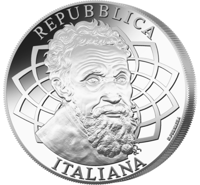 Italië 5 euro Zilver 2025 - 550e verjaardag van Michelangelo's geboorte