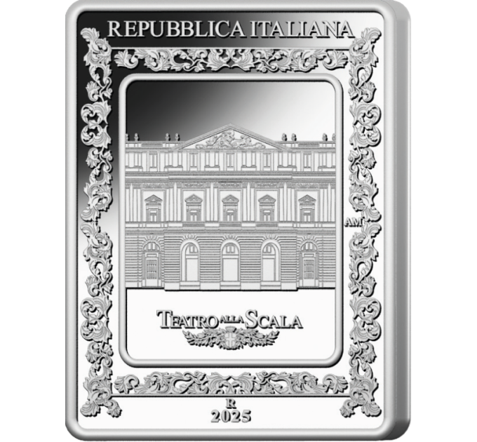 Italië 5 euro Zilver PROOF 2025 - Italiaanse Opera - Theater La Scala - Bellini's Norma