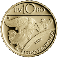 Italië 10 euro goud Proof 2021 - Serie Romeinse keizers - Costantino
