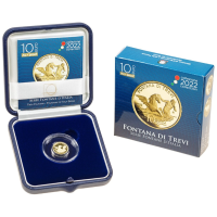 Italië 10 euro goud Proof 2022 - Fonteinen van Italië - Trevifontein