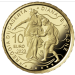 Italië 10 euro goud Proof 2023 - Fonteinen van Italië - Koninklijk Paleis van Caserta - Fontein van Diana en Actaeon