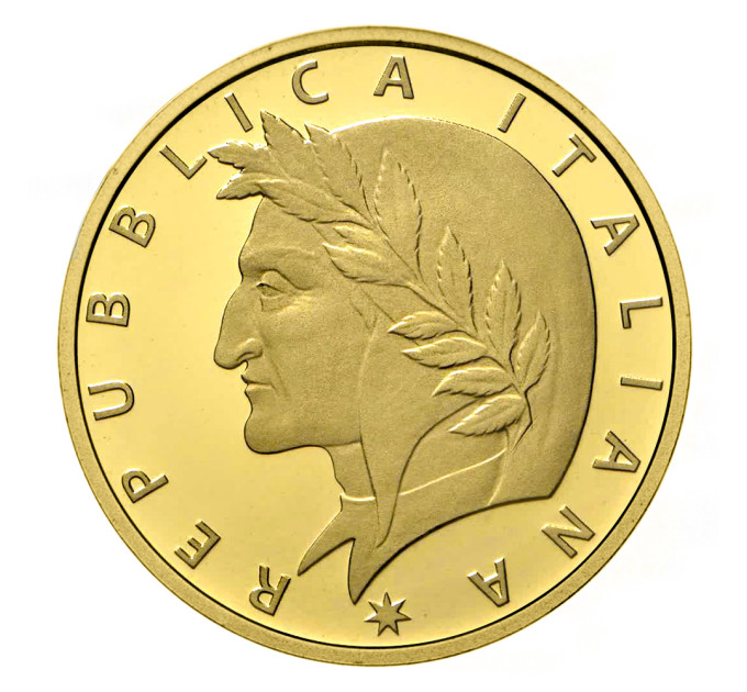 Italië 20 euro goud proof 2021 - 700e verjaardag van de dood van Dante Alighieri