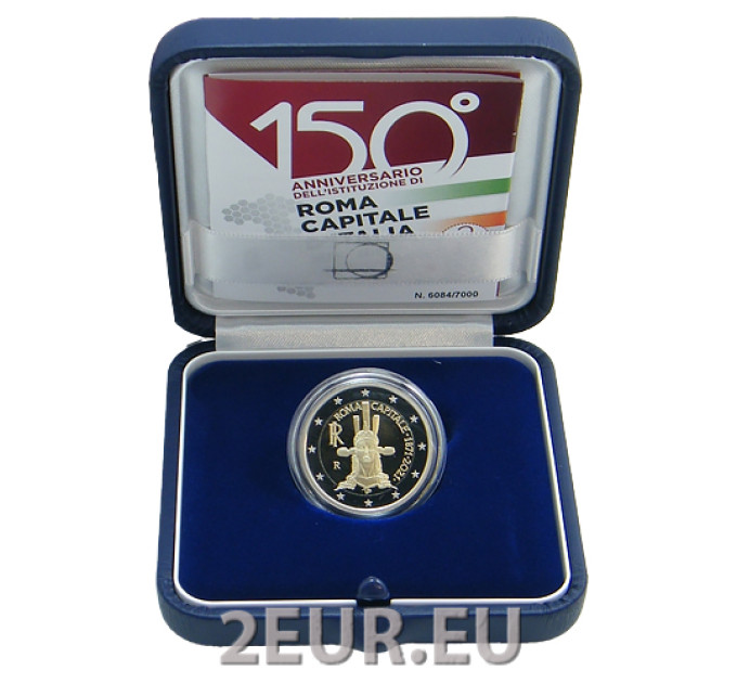 Italië 2 euro proof 2021 - 150e verjaardag van de verklaring van de stad Rome tot hoofdstad van Italië