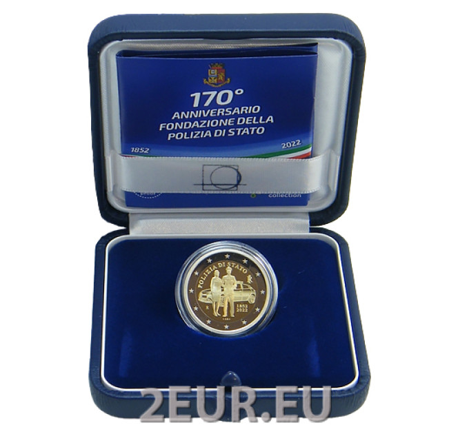 Italië 2 euro proof 2022 - 170e verjaardag van de oprichting van de Italiaanse Nationale Politie