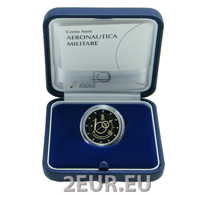 Italië 2 euro proof 2023 - 100 jaar Italiaanse luchtmacht