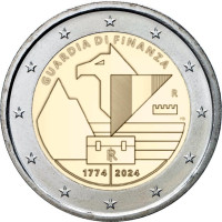 Italië 2 euro UNC 2024 - 250 jaar financiële bewaking