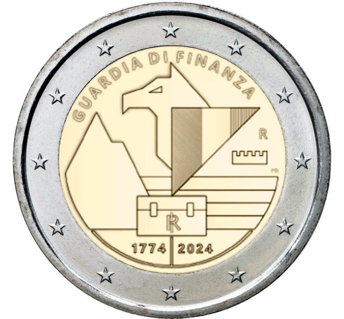 Italië 2 euro UNC 2024 - 250 jaar financiële bewaking