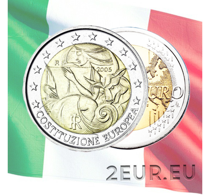 Italië 2 euro UNC 2005 - 1e verjaardag Europese Grondwet