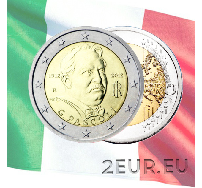 Italië 2 euro UNC 2012 - 100e sterfdag van Giovanni Pascoli