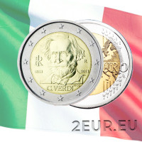Italië 2 euro UNC 2013 - 200ste verjaardag van de geboorte van Giuseppe Verdi