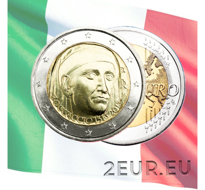 Italië 2 euro UNC 2013 - 700e geboortedag van Giovanni Boccaccio