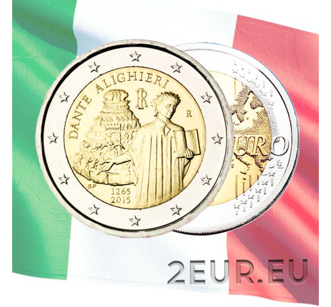 Italië 2 euro UNC 2015 - 750e geboortedag van Dante Alighieri