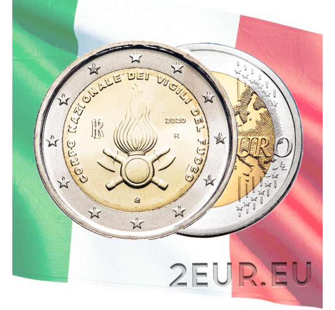 Italië 2 euro UNC 2020 - 80e verjaardag van het Nationale Brandweerkorps