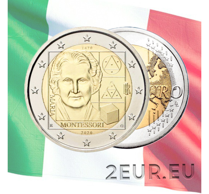 Italië 2 euro UNC 2020 - 150e geboortedag van Maria Montessori