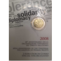 Italië 2 euro BU 2008 - MENSENRECHTEN