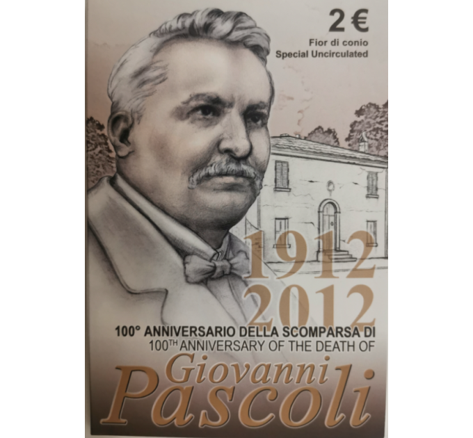 Italië 2 euro BU 2012 - 100 JAAR DOOD VAN GIOVANNI PASCOLI