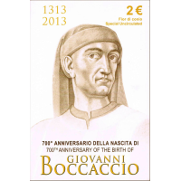 Italië 2 euro BU 2013 - 700E VERJAARDAG VAN GIOVANNI BOCCACCIO