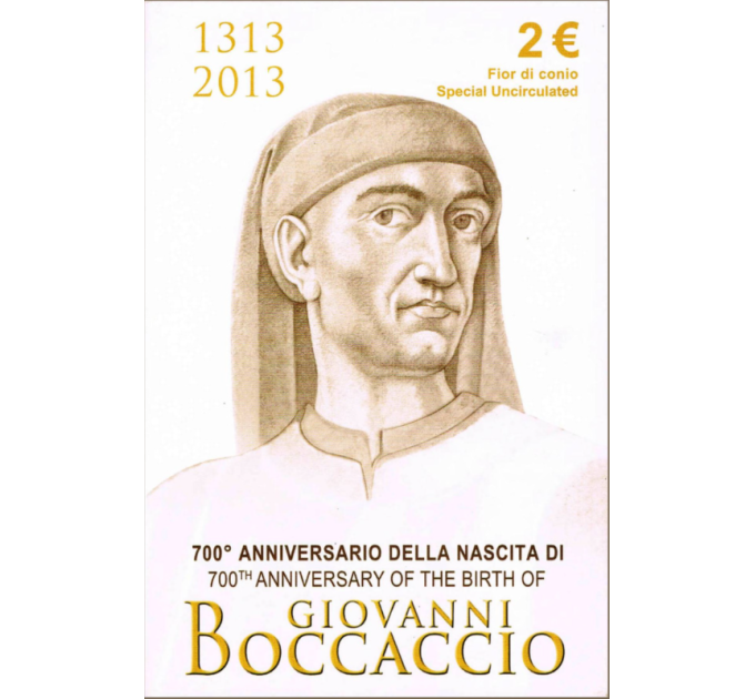 Italië 2 euro BU 2013 - 700E VERJAARDAG VAN GIOVANNI BOCCACCIO