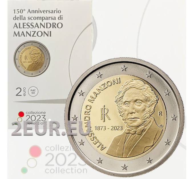 Italië 2 euro BU 2023 - 150e verjaardag van de dood van Alessandro Manzoni