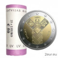 Letland 2 euro UNC rollen 2018 - 100e verjaardag van de onafhankelijkheid van de Baltische staten