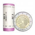 Letland 2 euro UNC rollen 2015 - EU-voorzitterschap