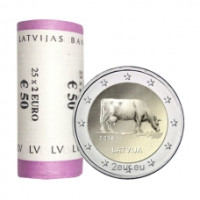 Letland 2 euro UNC rollen 2016 - Landbouw van Letland Letland 2 euro UNC rollen 2016 - Landbouw van Letland