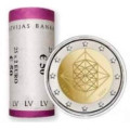 Letland 2 euro UNC rollen 2024 - Himmeli