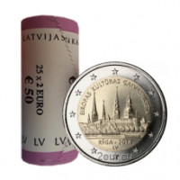 Letland 2 euro UNC rollen 2014 - Riga - Culturele hoofdstad van Europa Letland 2 euro UNC rollen 2014 - Riga - Culturele hoofdstad van Europa