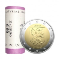 Letland 2 euro UNC rollen 2017 - Letgaal Letland 2 euro UNC rollen 2017 - Letgaal