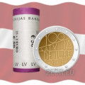 Letland 2 euro UNC rollen 2021 - Letland de iure 100