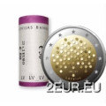 Letland 2 euro UNC rollen 2022 - Financiële geletterdheid - 100 jaar Bank van Letland