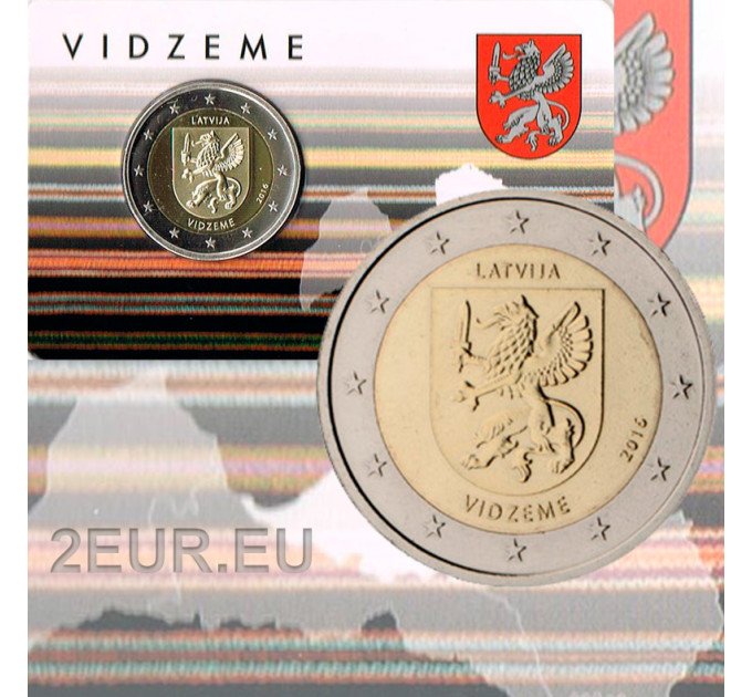 Letland 2 euro BU 2016 - Vidzeme