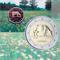 Letland 2 euro BU 2016 - Melkveehouderij - Koe