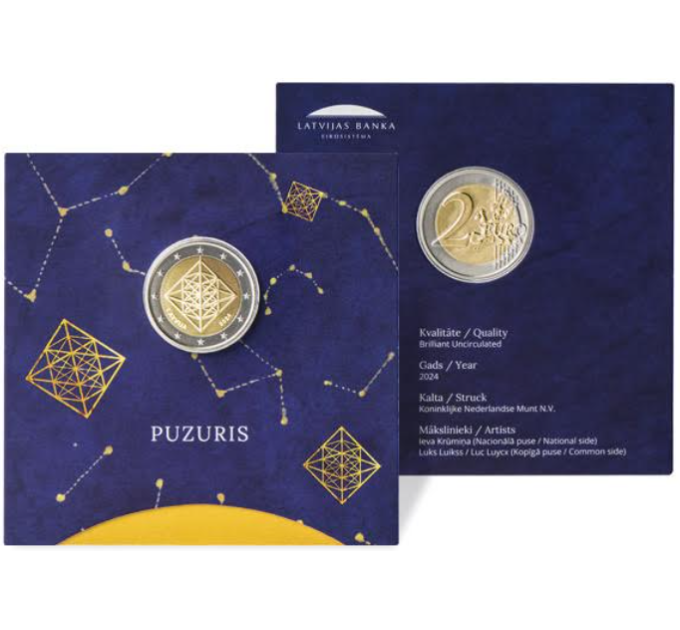 Letland 2 euro BU 2024 - Puzuris