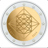 Letland 2 euro UNC 2024 - Puzuris