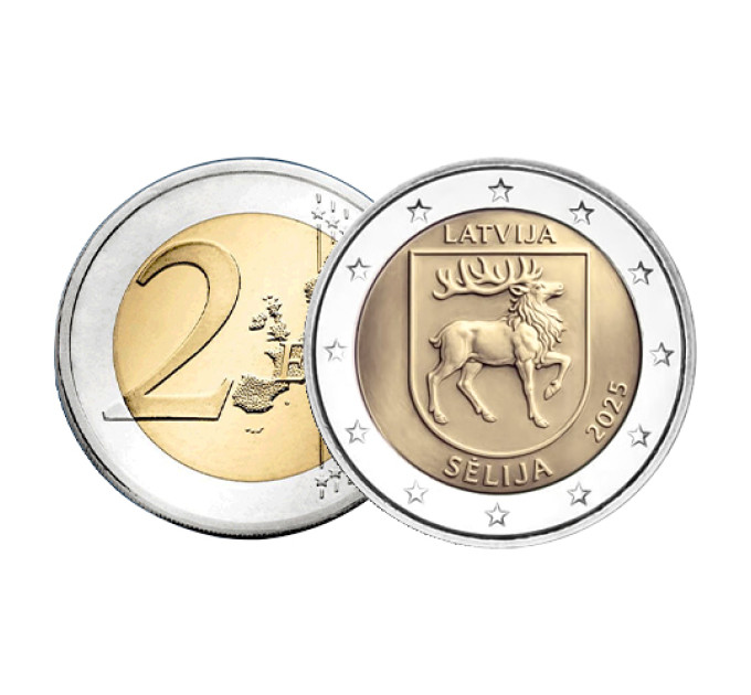 Letland 2 euro UNC 2025 - Sēlija