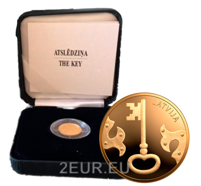 Letland 5 euro goud proof 2021 - De Sleutel