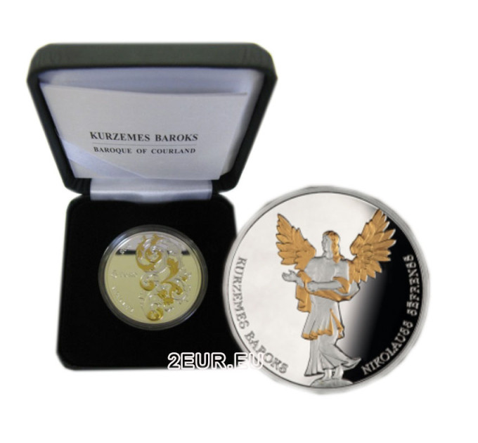 Letland 5 euro zilver proof 2014 - Barok van Koerland
