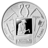 Letland 5 euro zilver proof 2024 - Door de tijden heen