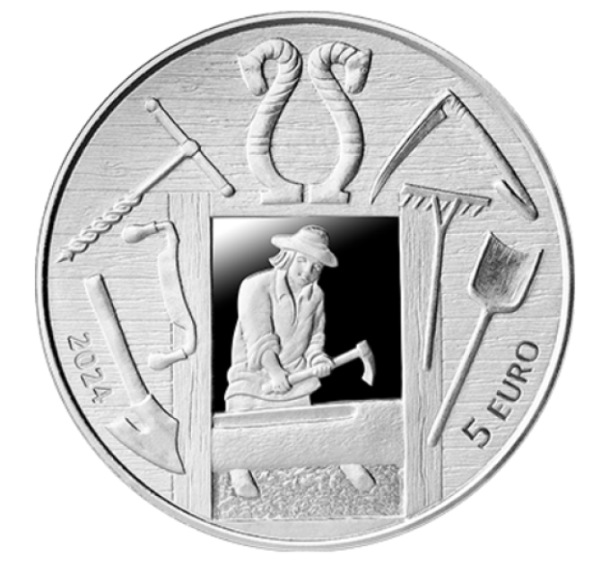 Letland 5 euro zilver proof 2024 - Door de tijden heen